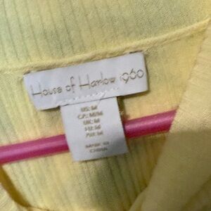 House of Harlow 1960 Soft Yellow Garment
